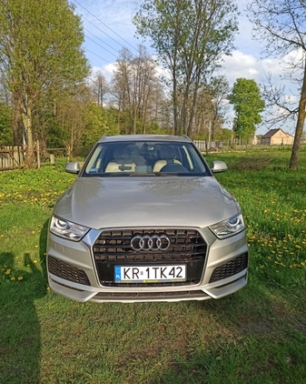 Audi Q3 cena 89000 przebieg: 56645, rok produkcji 2017 z Tykocin małe 92